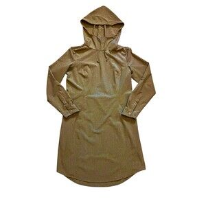 DULUTH TRADING CO Sol Survivor Sun Protection Dress Green Long Sleeve UPF  MED